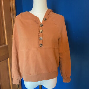 Bohme Cropped Hoodie. Copper Color. Size Small